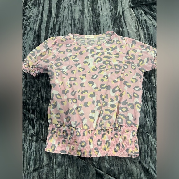 Pink sheer top - Picture 1 of 1